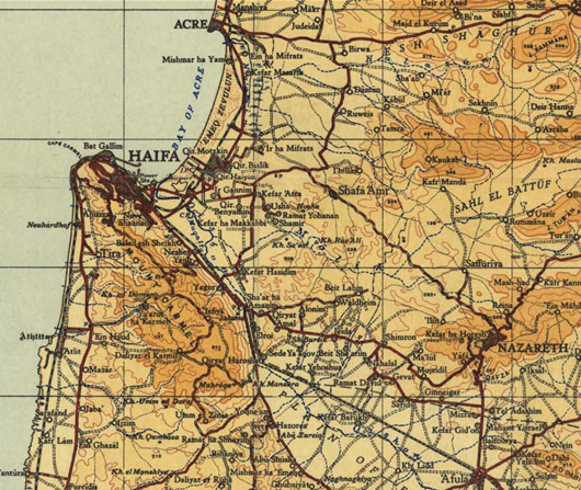 Mt. Carmel area map