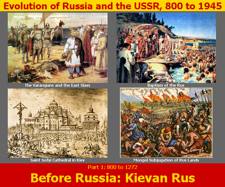 Before Russia: Kievan Rus, 800 to 1272