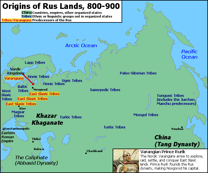Origins of Rus Lands, 800-900