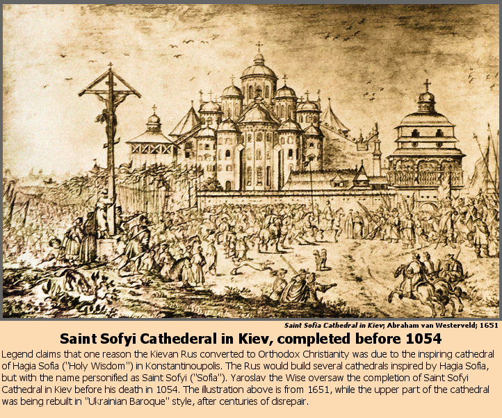 Saint Sofyi Cathederal in Kiev, completed before 1054