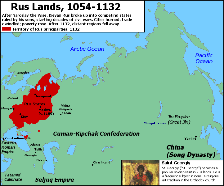 Rus Lands, 1054-1132