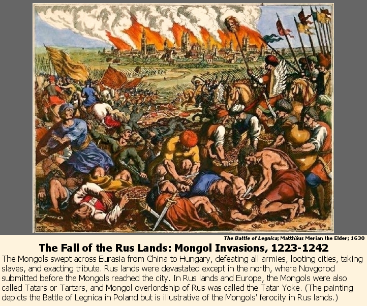 The Fall of the Rus Lands: Mongol Invasions, 1223-1242