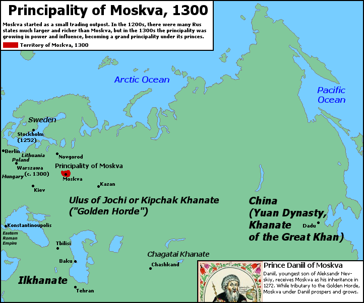 Principality of Moskva, 1300