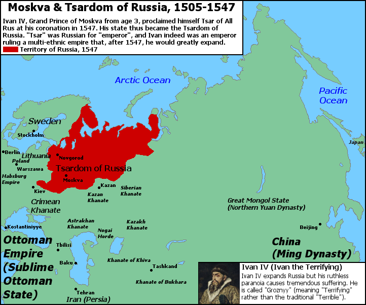 Moskva & Tsardom of Russia, 1505-1547