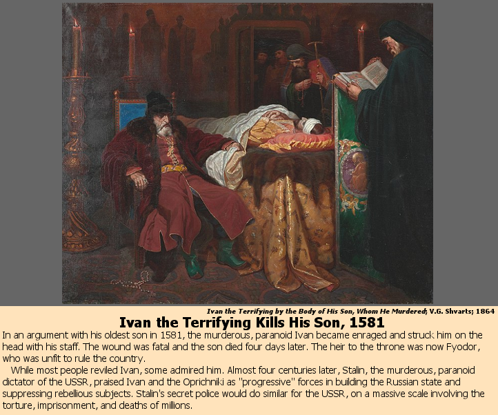 Ivan the Terrifying Kills His Son, 1581