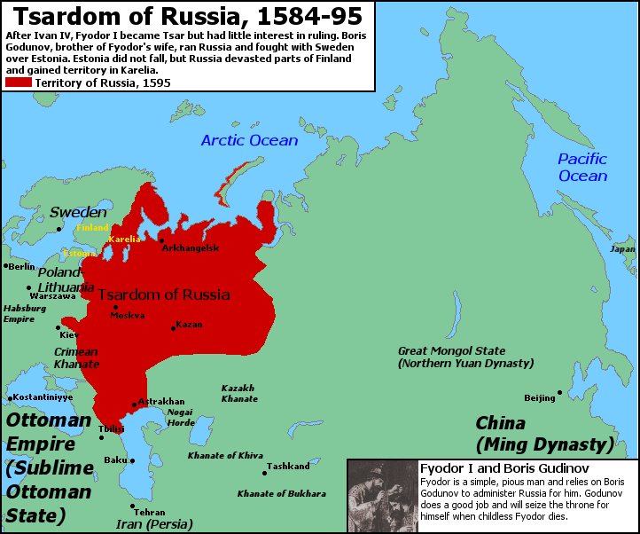 Tsardom of Russia, 1584-95